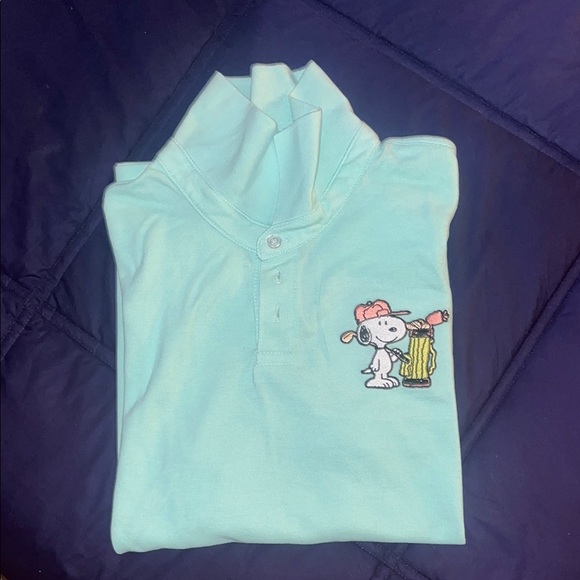 Peanuts | Shirts & Tops | Peanuts Snoopy Golf Mens Medium Polo Shirt ...